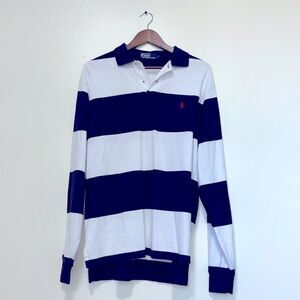 Polo by Ralph Lauren Navy and White Striped Shirt